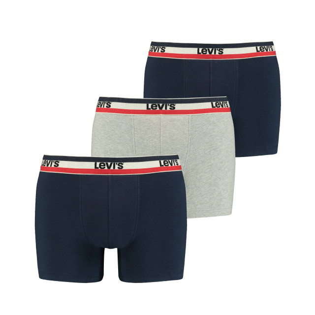 Levi's Sportswear logo boxer 3-pack 100002870 001 navy/ grey melange 100002870 001Navy/Grey large