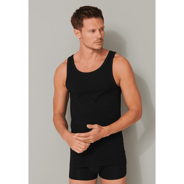 Schiesser 95/5 singlet 2-pack 176038 zwart 176038 000Black large