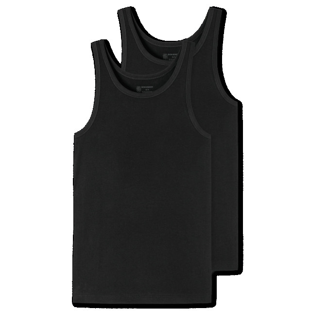 Schiesser 95/5 singlet 2-pack 176038 zwart 176038 000Black large