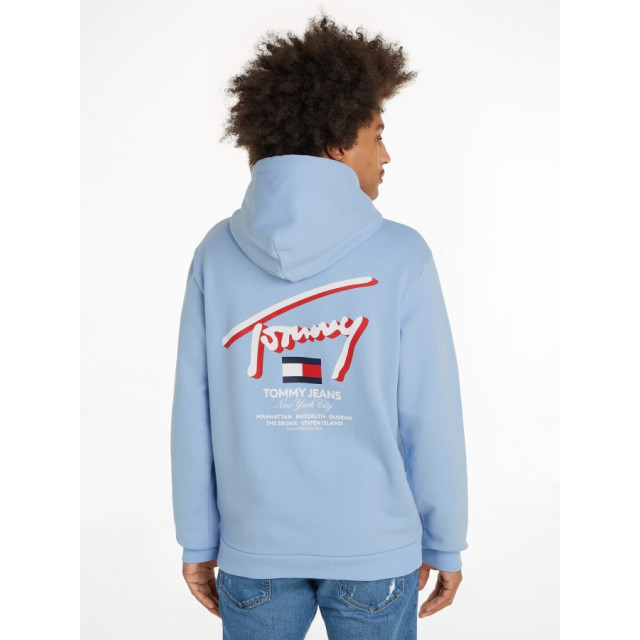 Tommy Hilfiger Dm0dm18647 street c3s moderate blue - sweater hoodie -  jean C3S Moderate Blue/DM0DM18647 Street large