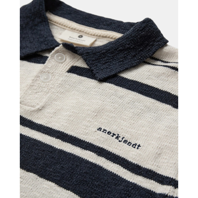 Anerkjendt Aksofus stripe s/s knit 901585 sky captain 901585 large