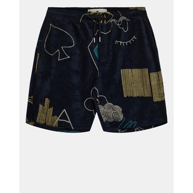 Anerkjendt Aklt jan frotte aop shorts 901599 sky captain 901599 large