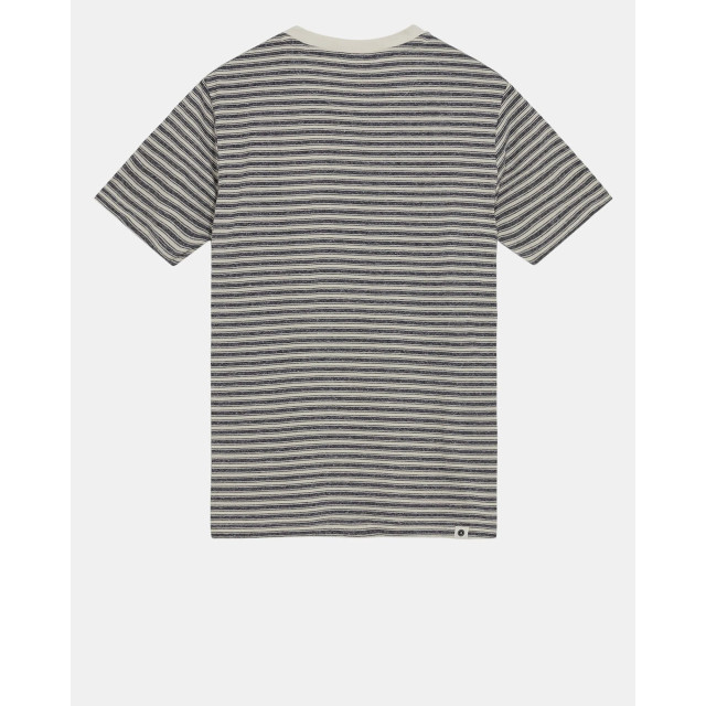 Anerkjendt Akrod s/s cot/linen stripe tee 901538 sky captain 901538 large