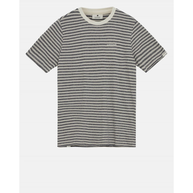 Anerkjendt Akrod s/s cot/linen stripe tee 901538 sky captain 901538 large