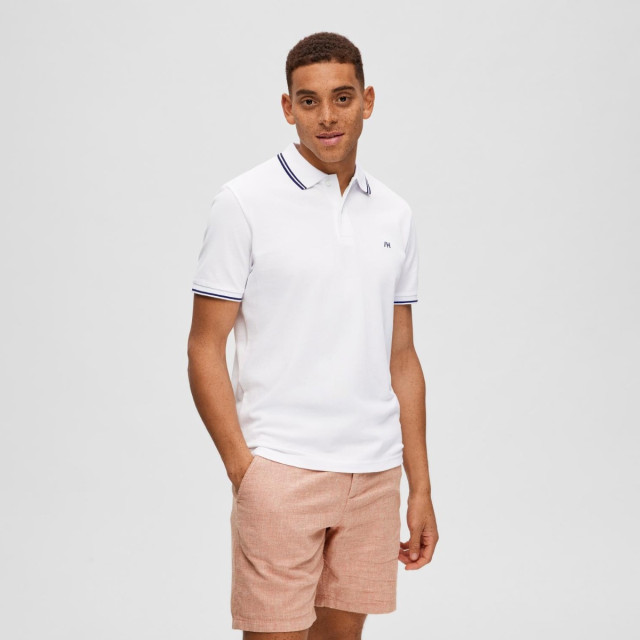 Selected Dante sport polo 16087840-WHT-S large