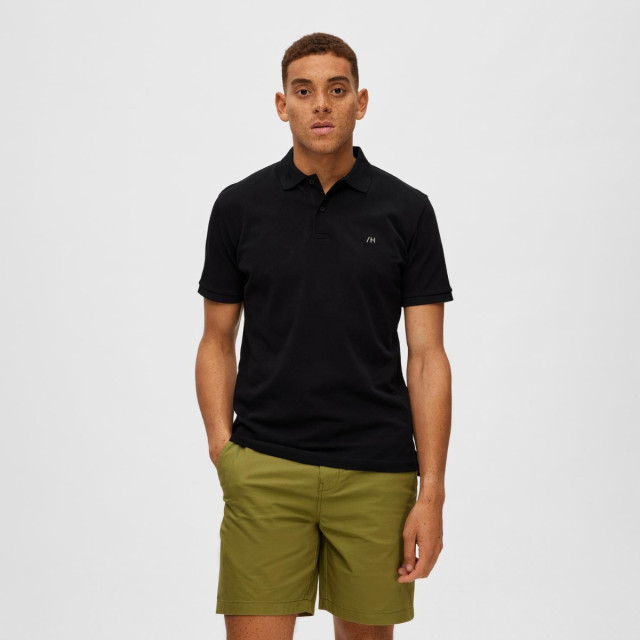 Selected Dante polo 16087839-BLK-S large