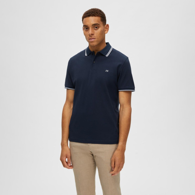 Selected Dante sport polo 16087840-NVY-XL large