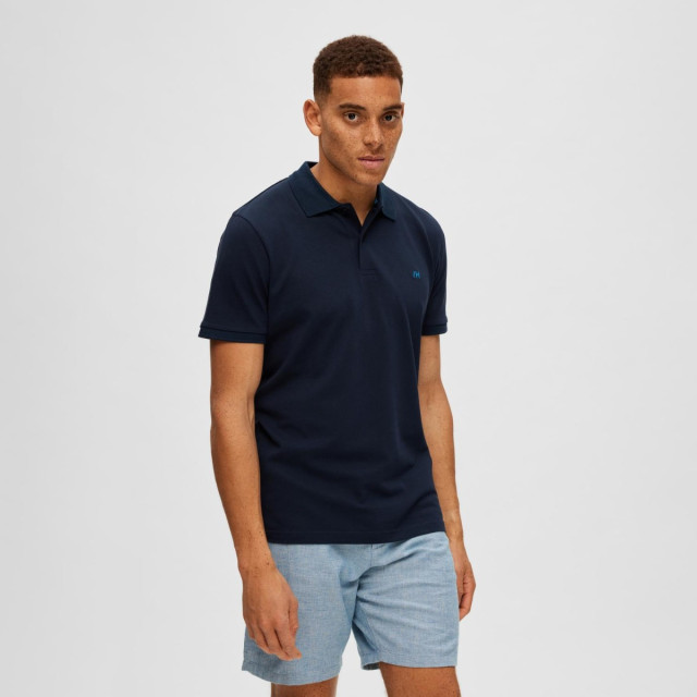 Selected Dante polo 16087839-NVY-L large