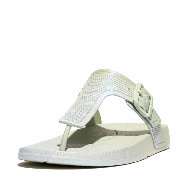 FitFlop Iqushion iridescent adjustable buckle flip-flops HM2 large