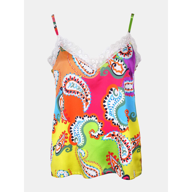 Mucho Gusto Slip top met paisley Slip Top met Multicolor Paisley large