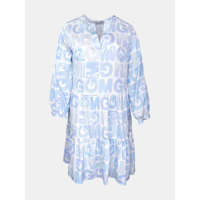 Mucho Gusto Jurk san rafael multicolor luipaard (copy) Jurk San Rafael Blauw Logomania large
