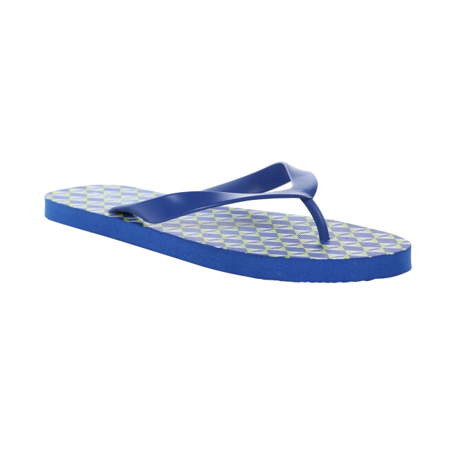 Regatta Heren bali geometrische teenslippers UTRG7607_lapisblue large