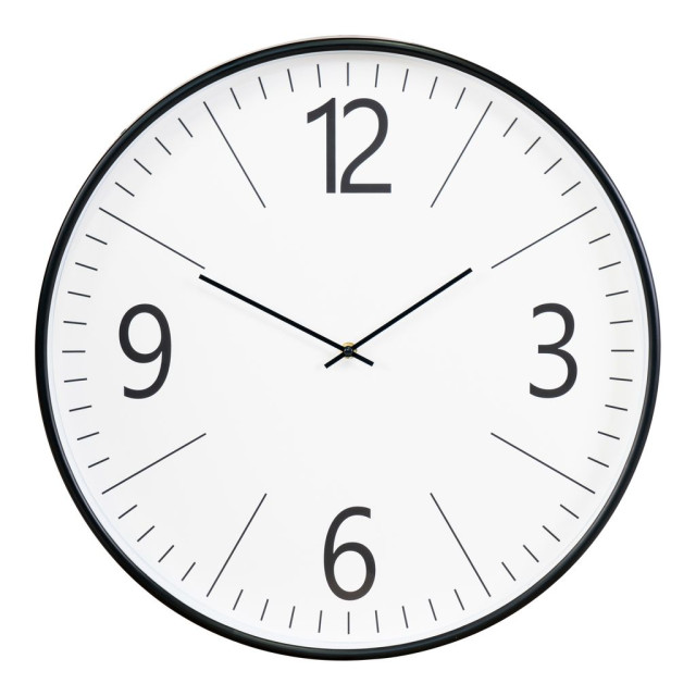 House Nordic Biel wall clock wall clock in black and white 2814473 large