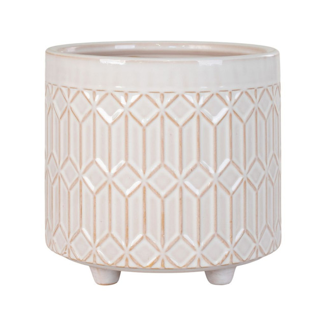 House Nordic Ceramic flower pots flower pot in white ceramic medium Ã˜15,5x16 cm 2814104 large