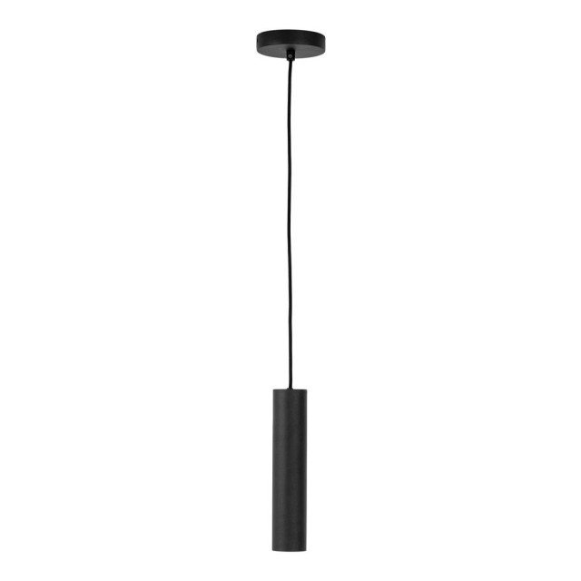 House Nordic Paris pendant lamp in black with a 120 cm fabric cord bulb: gu10/5w led ip20 2814472 large