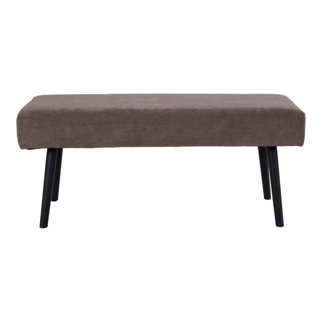 House Nordic Skiby bench in grey corduroy with black legs hn1209 2814302 large