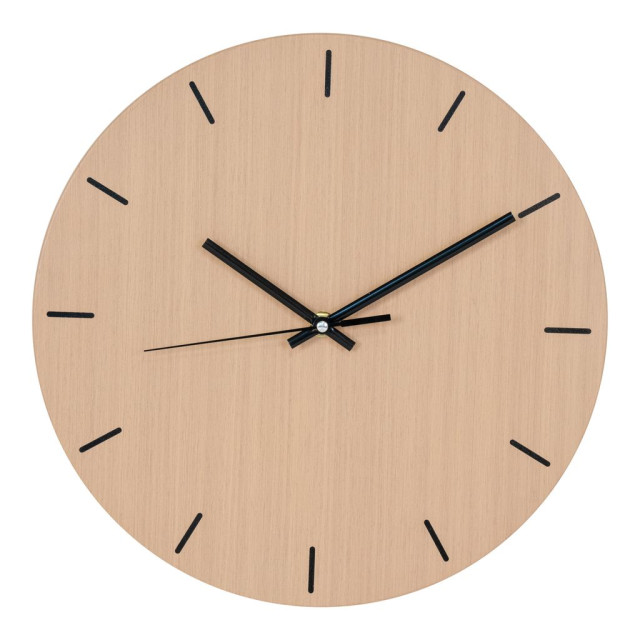 House Nordic Asti wall clock wall clock natural wood structure Ã˜30 cm 2814192 large