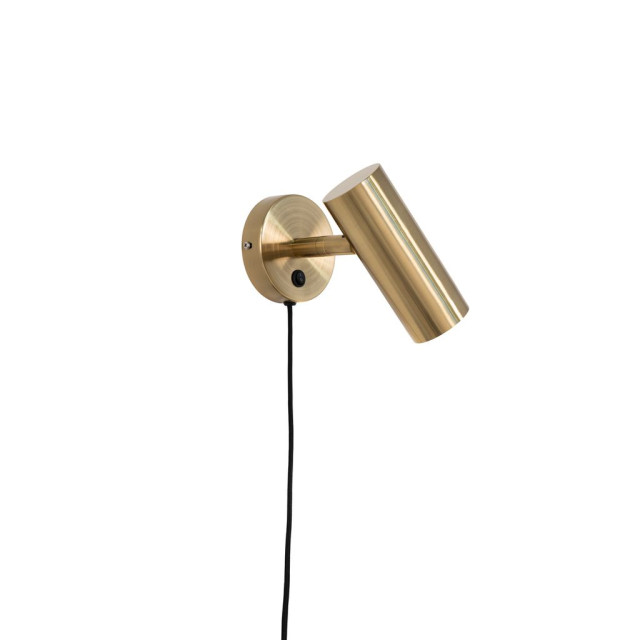 House Nordic Paris wall lamp lamp in brass with a 190 cm fabric cord bulb: gu10/5w led ip20 2814241 large
