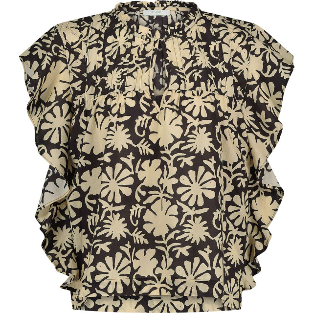By-Bar Amsterdam Danee veda blouse veda print black-sand 24112074-967 large