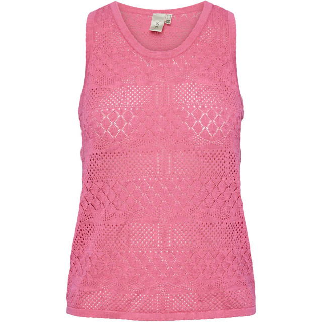 Y.A.S Yascoco sl knit top s. sangria sunset pink 26034208-296436 large