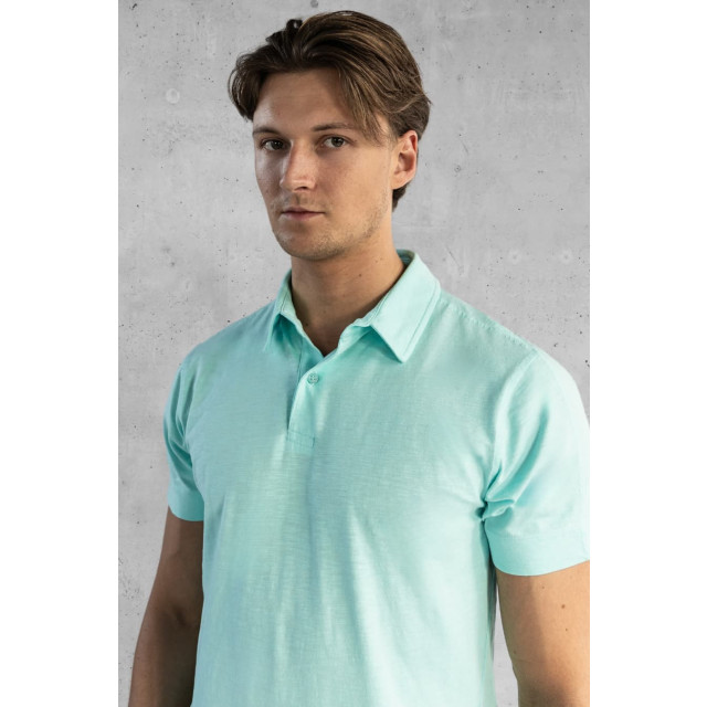 Kollekt Sanremo slub jersey polo mint 7149-422 large