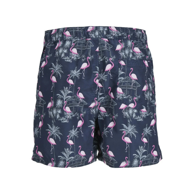 Jack & Jones Heren zwemshort jpstfiji aop flamingo print donkerblauw 12253230 large