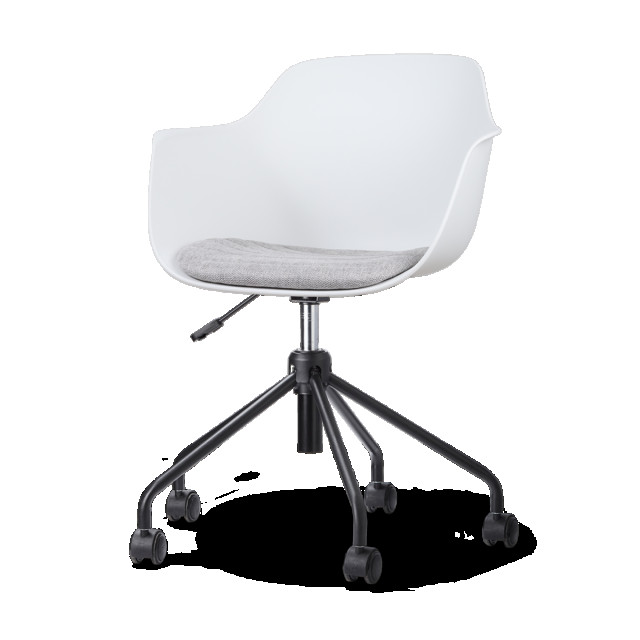 Nolon Nout-liz bureaustoel met lichtgrijs zitkussen zwart onderstel 2028379 large