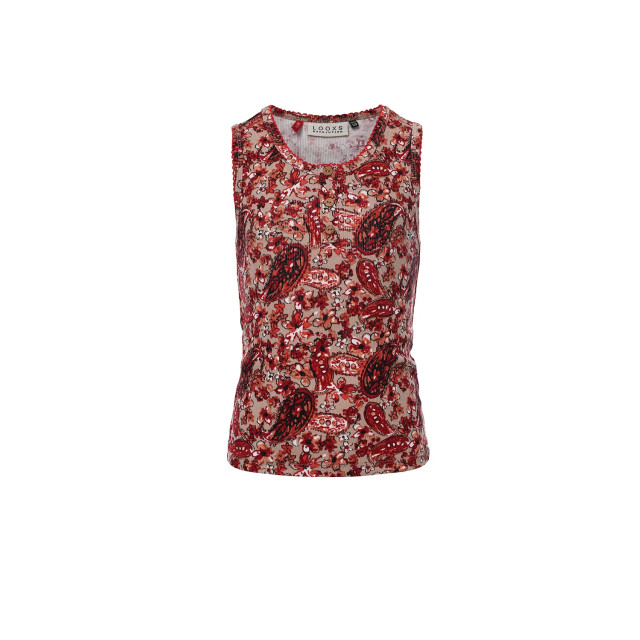 Looxs Revolution Rib jersey top bloemen voor meisjes in de kleur 2312-7454-991 large