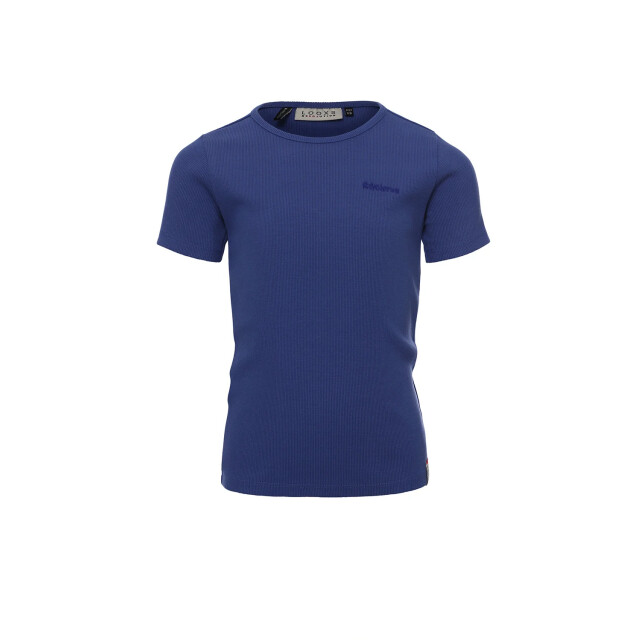 Looxs Revolution Top rib jersey violet blue voor meisjes in de kleur 2311-5416-177 large