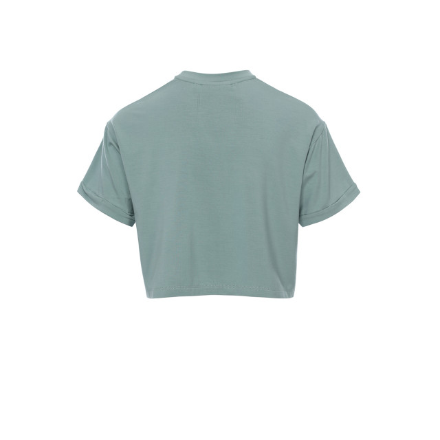 Looxs Revolution Cropped t-shirt rayon aqua voor meisjes in de kleur 2301-5415-351 large