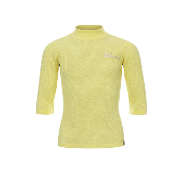 Looxs Revolution Top slub jersey limoncello voor meisjes in de kleur 2301-5410-513 large