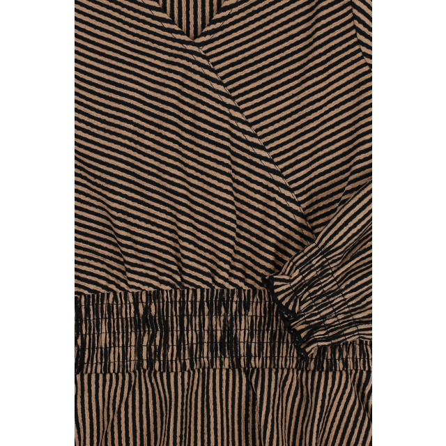 Looxs Revolution Jurkje verticale streep zwart/cashew voor meisjes in de kleur 2231-5807-935 large