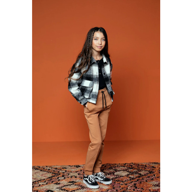 Looxs Revolution Cropped fleece jacket check voor meisjes in de kleur 2231-5231-087 large