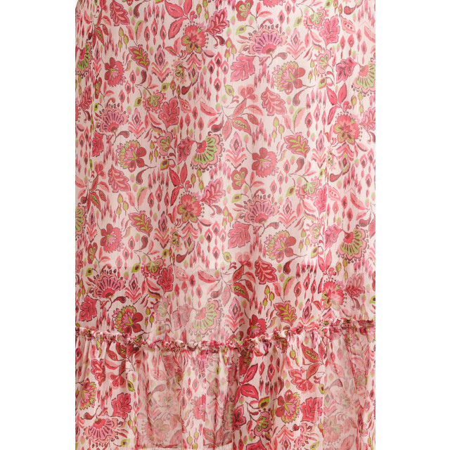 Smashed Lemon 24308 chiffon rok met bloemenprint in fuchsia en lime 24308-000-998 large