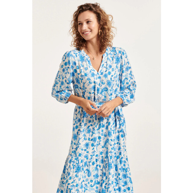 Smashed Lemon 24314 prachtige bloemen paisley maxi jurk | 24314-000-625 large