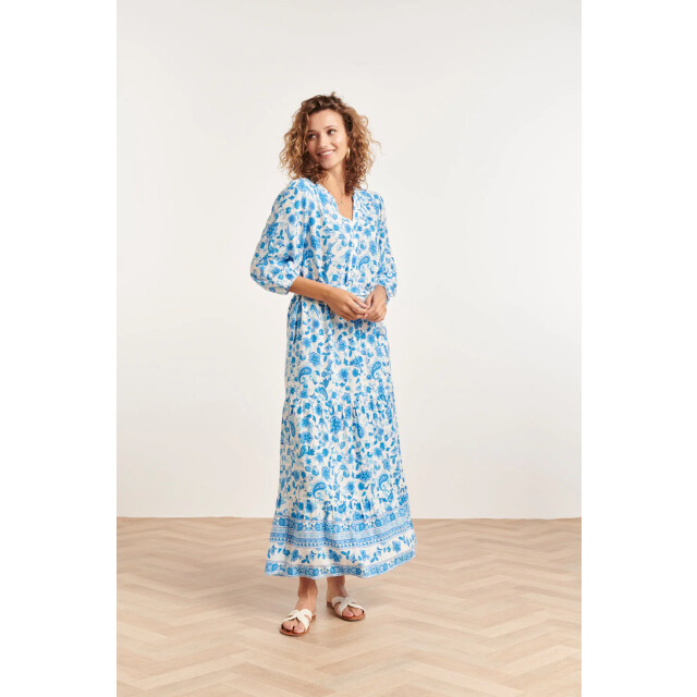 Smashed Lemon 24314 prachtige bloemen paisley maxi jurk | 24314-000-625 large