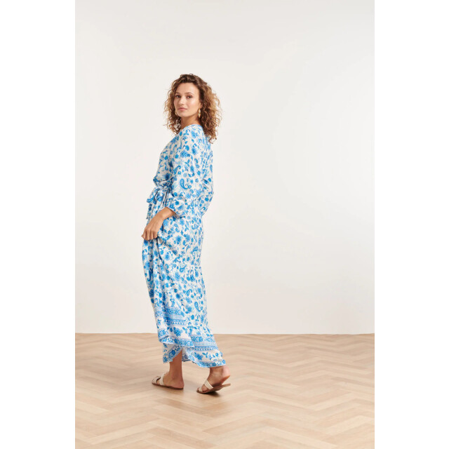 Smashed Lemon 24314 prachtige bloemen paisley maxi jurk | 24314-000-625 large
