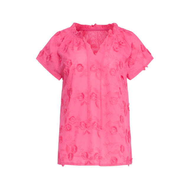 Smashed Lemon 24354 dames fuchsia top met korte raglan mouwen | 24354-445-XS large