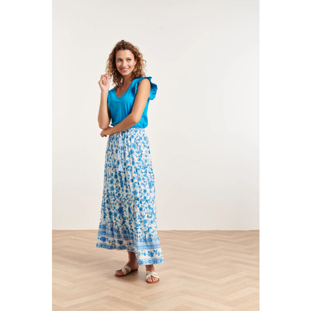 Smashed Lemon 24315 prachtige bloemen paisley maxi rok | 24315-000-625 large