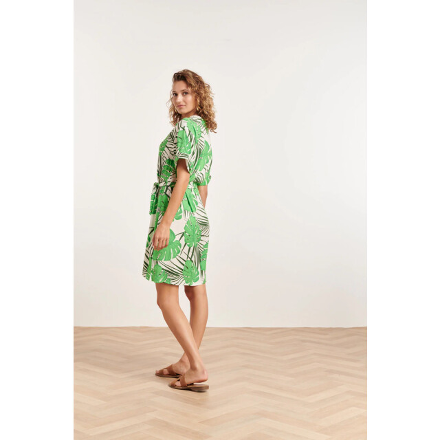 Smashed Lemon 24331 kort blad patroon overhemd jurk | 24331-000-530 large