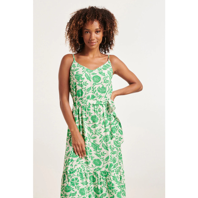 Smashed Lemon 24318 maxi jurk met spaghettibandjes levendige groene 24318-000-530 large