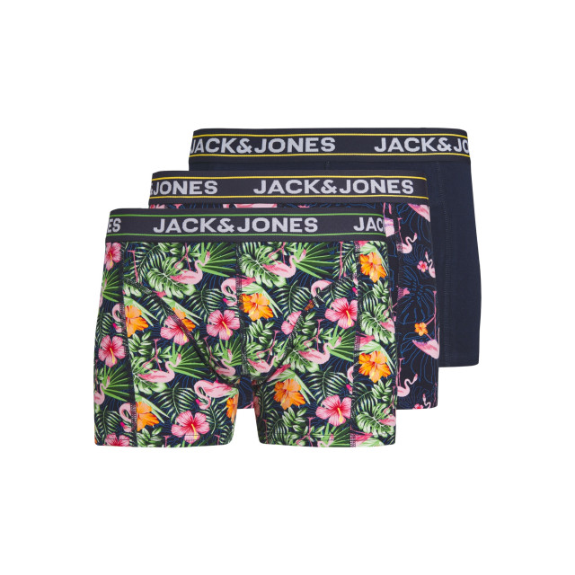 Jack & Jones Boxershorts jongens trunks jacpink flamingoprint 3-pack 12257185 large