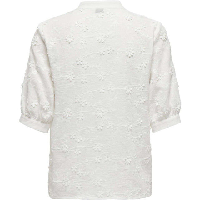 Only Onlalice emb ss shirt wvn cs cloud dancer 15324923-177922 large