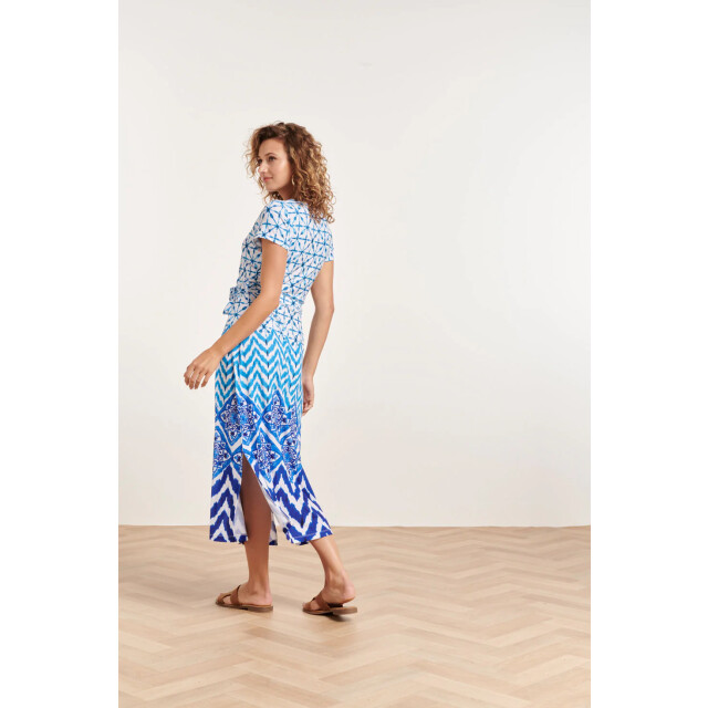 Smashed Lemon 24360 dames maxi te jurk met ornamentaal print | off 24360-010-625 large