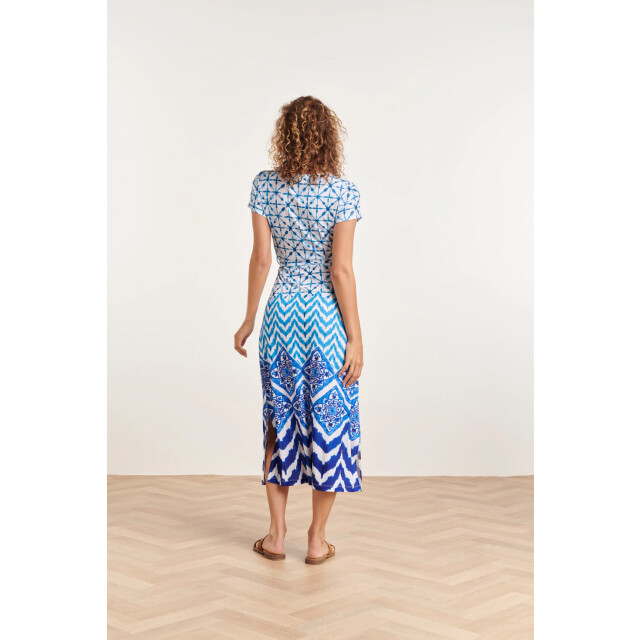 Smashed Lemon 24360 dames maxi te jurk met ornamentaal print | off 24360-010-625 large