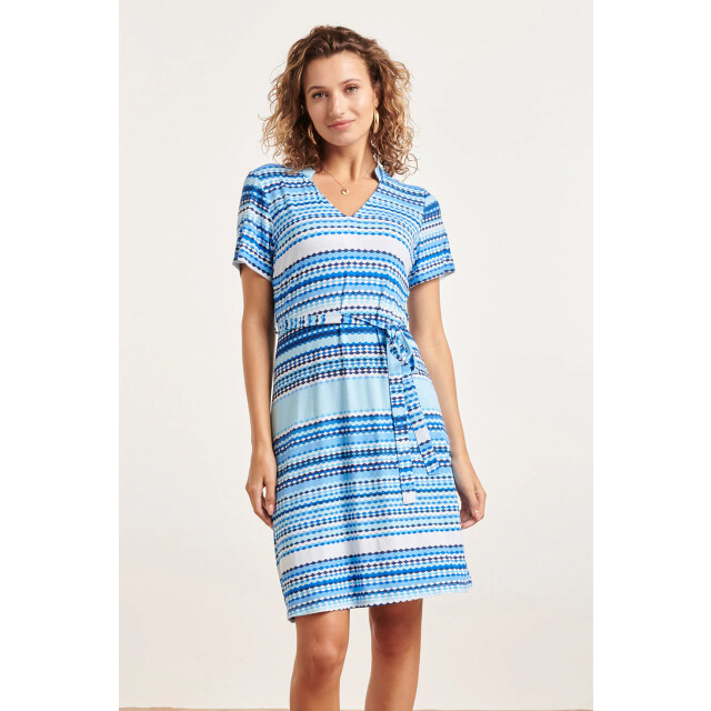 Smashed Lemon 24361 dames korte jurk met grafische print | light 24361-600-626 large