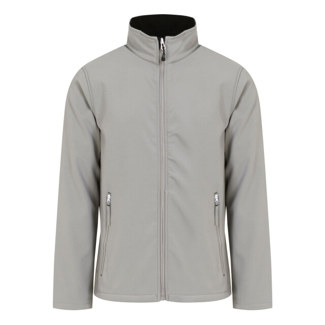 Regatta Heren ascender effen dubbellaags soft shell jas UTRG9964_mineralgreyblack large