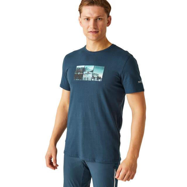 Regatta Heren breezed iv landschap t-shirt UTRG9874_moonlightdenim large