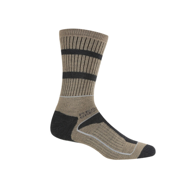 Regatta Heren samaris 3 seizoenssokken (pak van 2) UTRG5824_moccasinbrownbriargrey large
