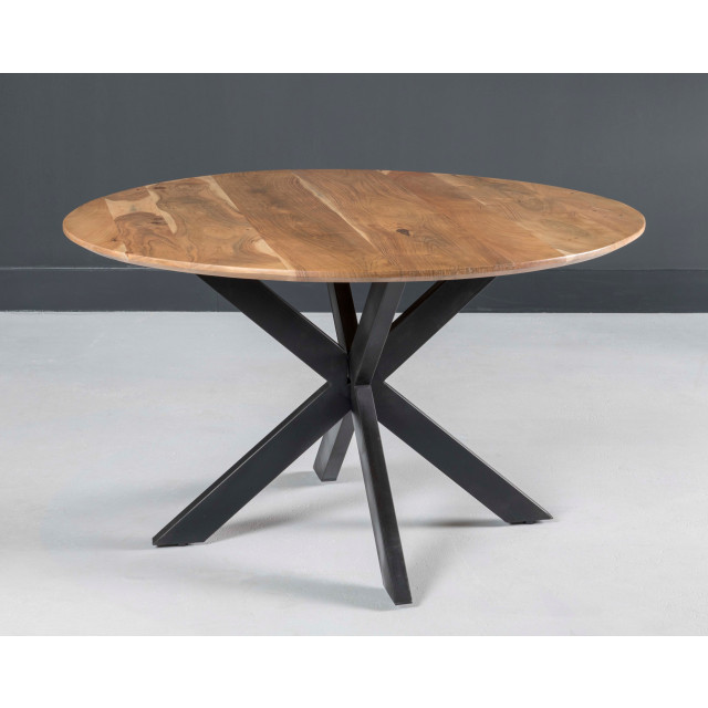 Livingfurn e ronde eetkamertafel - acasia hout 120 cm - 2058949 large